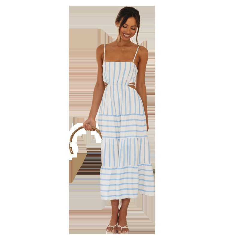 Robe patchwork rayée Confort et allure naturelle