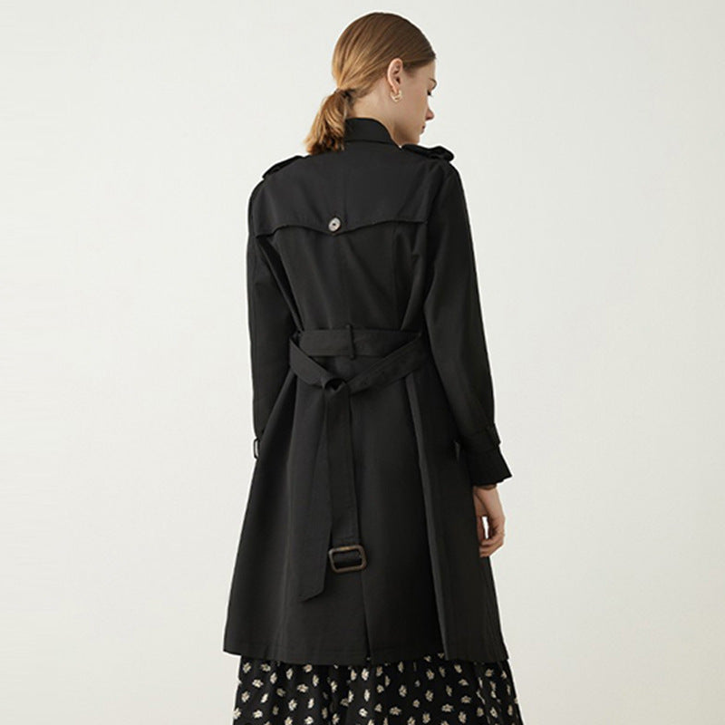 Trench-Coat Femme Coupe Droite – Style Intemporel et Chic