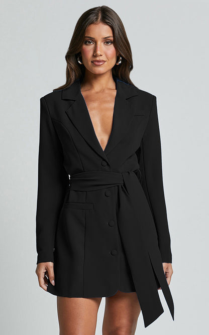 Manteau Mi-Long Femme à Lacets Slim Fit