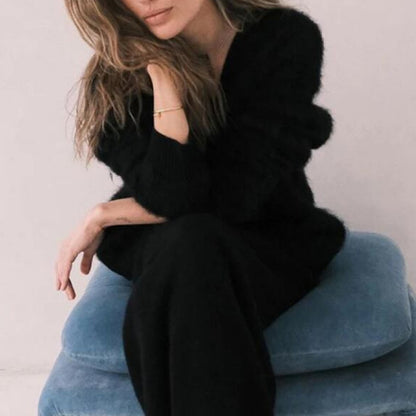 Cardigan duveteux femme élégant