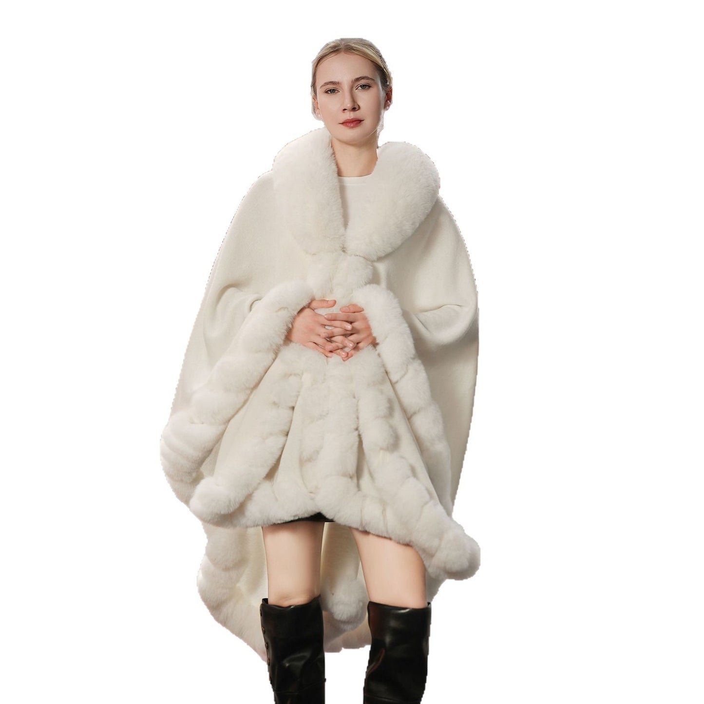 Cape Élégance en Maille Unie