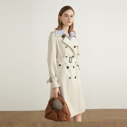 Trench-Coat Femme Coupe Droite – Style Intemporel et Chic