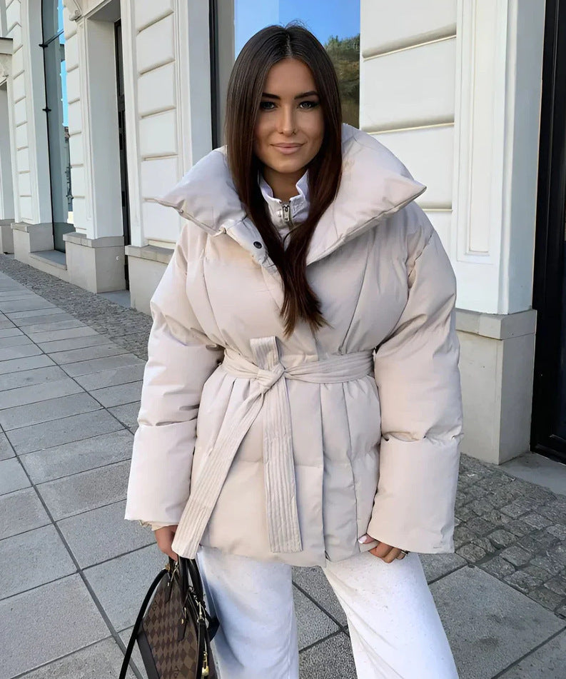 Doudoune ceinturée femme hiver
