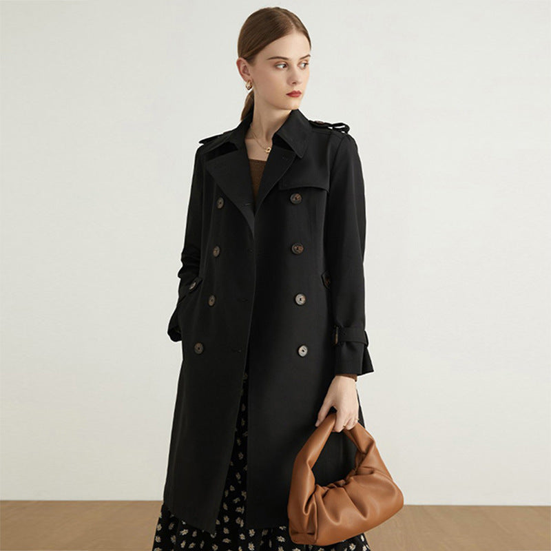 Trench-Coat Femme Coupe Droite – Style Intemporel et Chic