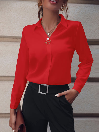 Chemise à manches longues Urban Chic pour femmes sûres d'elles